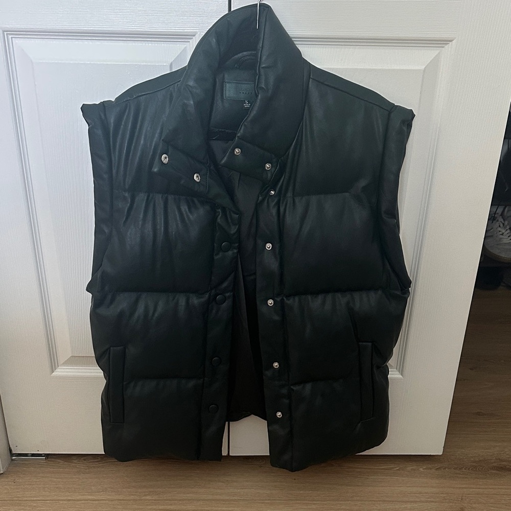 BLANK NYC Dark Green Puffer Vest